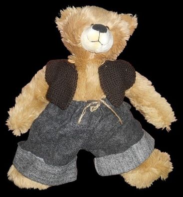 Charmanter Vintage-Teddybär aus den 1980er Jahren, ca. 40 cm groß