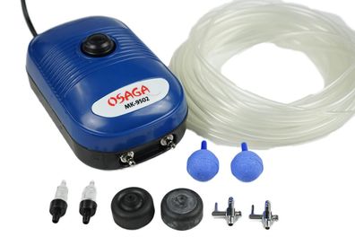 Osaga Membranbelüfter MK 9502 Set regelbare Teichluftpumpe