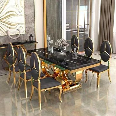 Tische Marmor Imitation Esstische Esstisch Modern Möbel Design Tisch Esszimmer