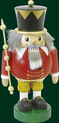 Nussknacker König mit Zepter Höhe= 19cm NEU Weihnachten Seiffen Nutcracker Nüsse