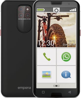 Emporia SMART.5 32GB Black - Akzeptabel Zustand ohne Vertrag, sofort lieferbar