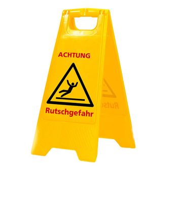 Warnschild-Vorsicht Rutschgefahr-Vorsicht Glatt Glättegefahr Glatteis