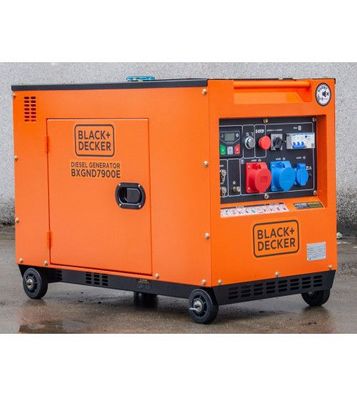 BLACK+DECKER BXGND7900E Diesel Stromaggregat FULL POWER 8 KVA 400V/230V