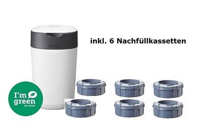 Windeleimer Tommee Tippee Twist & Click inkl. 6 Nachfüllkassetten