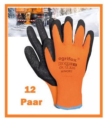 12x Winterhandschuhe Gr 9,10, 11 Arbeitshandschuhe Strickhandschuhe Rutschfest Stabil