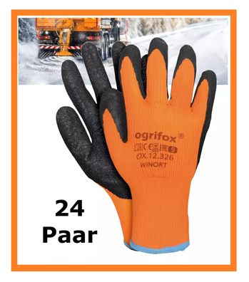 24x Winterhandschuhe Gr 9,10, 11 Arbeitshandschuhe Strickhandschuhe Rutschfest Stabil