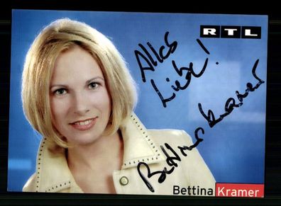 Bettina Kramer RTL Autogrammkarte Original Signiert # BC 216031