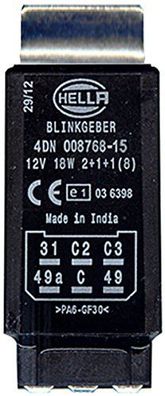 HELLA Blinkgeber 12 V, elektronisch 6-polig, 18 W, für Anhängerbetrieb