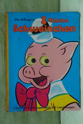 Pappbilderbuch 6610814B Favorit Walt Disney 3 kleine Schweinchen Kulleraugen