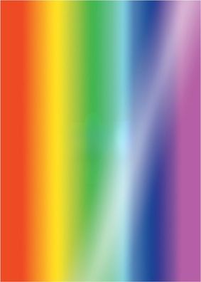 Regenbogenkarton, 10 Bogen, 50 x 70 cm