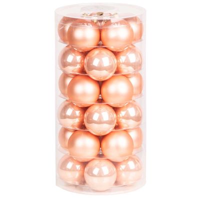 Weihnachtskugeln 30 Stk 6 cm Sweet Melon Inge-Glas