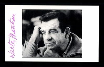 Walter Matthau 1920-2000 Amerikanischer Filmschauspieler Signiert # BC 216011