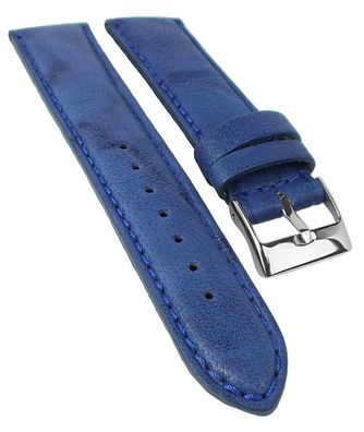 Mailand Uhrenarmband | Leder blau | Atmungsaktiv | Handmade 33715