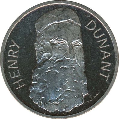 Schweiz 5 Franken 1978 Henry Dunant*