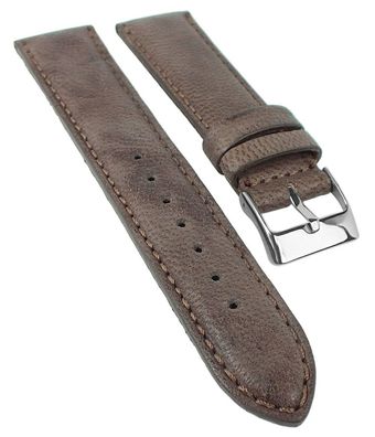 Mailand Uhrenarmband | Leder braungrau | Atmungsaktiv | Handmade 33697