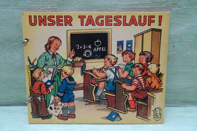 altes Pappbilderbuch Ringbuch Welser Unser Tagesablauf