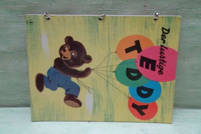 altes Pappbilderbuch Ringbuch Breitschopf Der lustige Teddy 0402