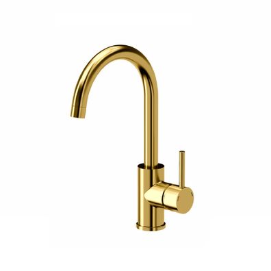 Wasserhahn Noemi Küchenarmatur Küche Mischbatterie Armatur Brause Noemi Gold