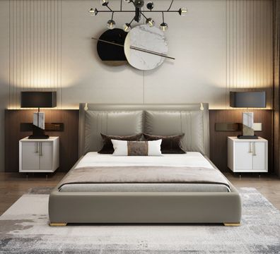 Modern Schlafzimmer Bett Luxus Doppel 180X200 Möbel Betten Einrichtung