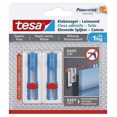 Tesa Power-Strips Wand- und Putznägel - 1kg, 2er Pack