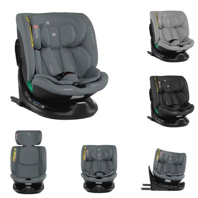 Kikkaboo Kindersitz i-Tour i-Size (40-150 cm) Gruppe 0 + /1/2/3, Isofix, drehbar