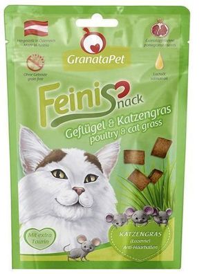 GranataPet FeiniSnack, Huhn & Gras Katzen Leckerbissen