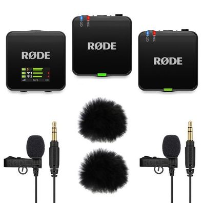 Rode Wireless GO Gen 3 mit 2x Lavalier GO und 2x WS05