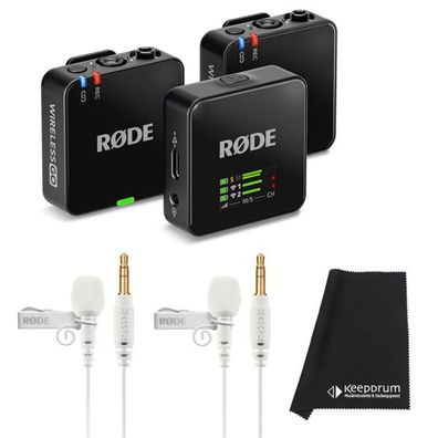 Rode Mikrofon-Funksystem Wireless GO Gen 3 mit 2x Lavalier GO WH