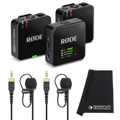 Rode Mikrofon-Funksystem Wireless GO Gen 3 mit 2x Lavalier II