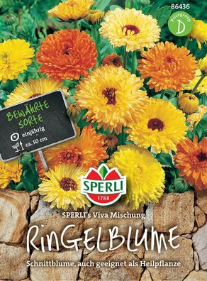Ringelblume SPERI's Viva Mischung, einjährige Gartenpflanzen, bestens