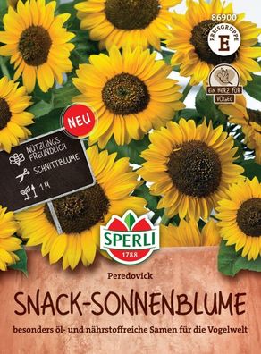 Snack-Sonnenblume Peredovick, Nährstoffreiche Samen für die Vogelwelt,