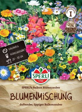 Blumenmischung SPERLI's Balkon Blütenzauber, duftend und üppig blühend,