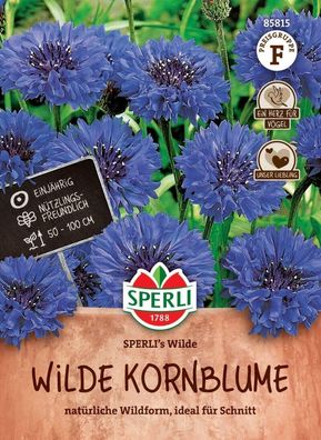 Wilde Kornblume, Nektarspender, ideal für Schnitt, Saatgut von Sperli