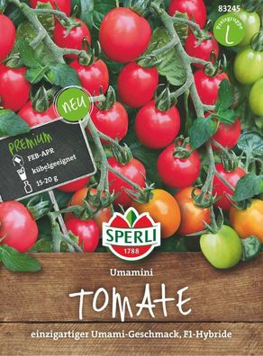 Tomate Umamini F1 (Cherry-Tomate), einzigartiger Umami-Geschmack, Freiland