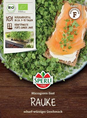 BIO Microgreen-Saat Rauke scharf würziger Geschmack