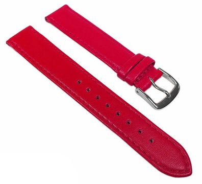 Uhrenarmband Leder Kalbnappa weich Rot Graf Miami 22555S