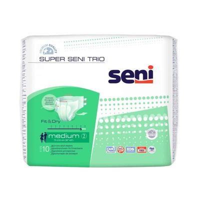 8x Super Seni Trio Inkontinenzhosen, Größe S-XL - 10 Stück - M - 5900516173968 | Pack