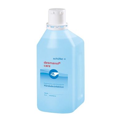 10x Schülke desmanol® care Händedesinfektionsmittel - 1 Liter | Flasche (1 l)