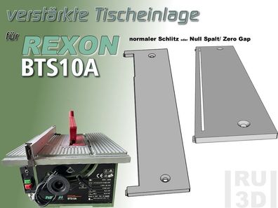 Verstärkte Tischeinlage Rexon BTS10A Einlegeplatte, Zero Gap+Normal