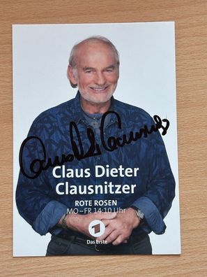 Claus Dieter Clausnitzer - Rote Rosen - Autogrammkarte orig. signiert - #S27525
