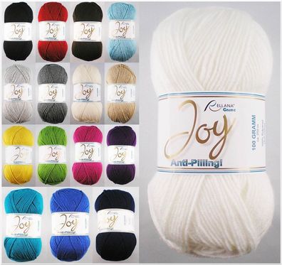 100g Joy Anti-Pilling weiches Strickgarn Stricken Häkeln Basteln GP 28,90€/kg