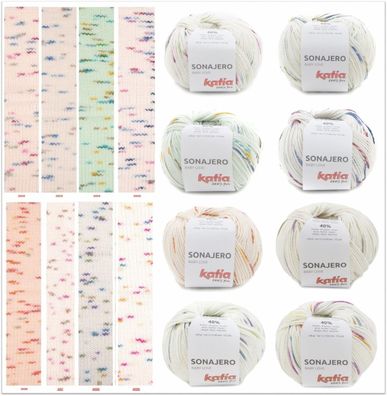 50g Katia Sonajero Babywolle Garn zum Stricken Häkeln GP 83,80€/1kg