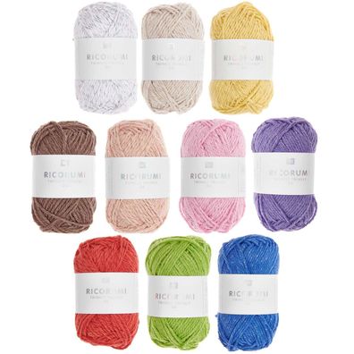 25g Rico Ricorumi Twinkly Twinkly dk Glitzergarn Häkeln Stricken GP 63,60€/1kg