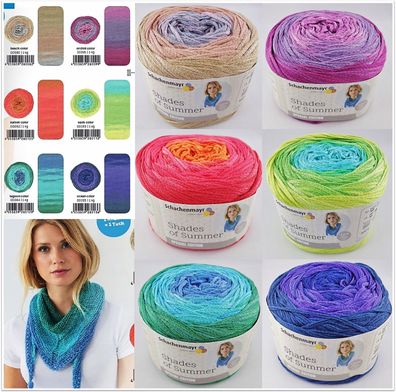 100g Schachenmayr Shades of Summer Wolle Garn zum Stricken Häkeln GP 139,50€/kg