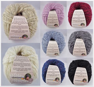 50g Schachenmayr Snowflake Special Edition Wolle Häkeln Stricken GP 119,00€/1kg