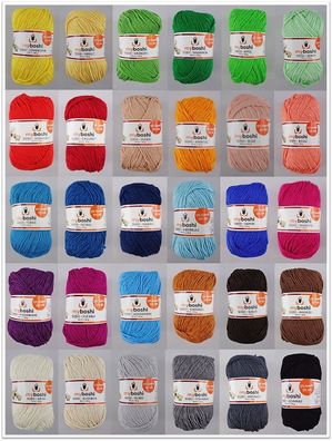 50g My Boshi 50 / 50 Garn Wolle zum Häkeln Stricken GP 109,80€/1kg