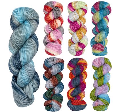 2x 50g Lana Grossa Meilenweit 50 Merino Hand-Dyed Sockenwolle GP 149,50€/1kg