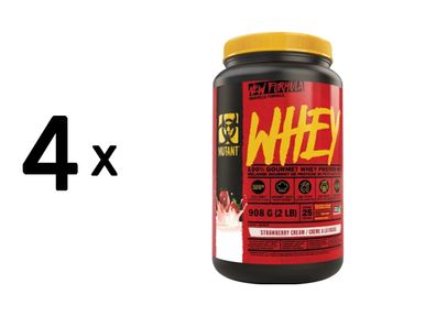 4 x Mutant Mutant Whey (2lbs) Strawberry Cream