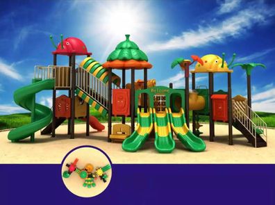 Spielplatz Aus Kunststoff Kinderanimation Aktivitäten Freien Kinder Spielplätze