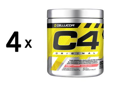 4 x Cellucor C4 Original (60 serv) Cherry Limeade